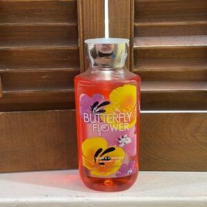 Bath and body butterfly flower shower gel